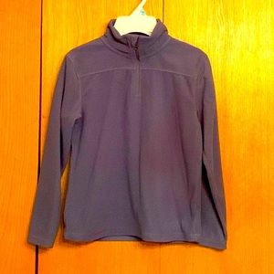 Alpine Design size 6 7 kids boys pullover fleece shirt top gray 1/4 zip EUC